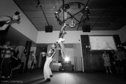 Hanna Zetterman and Mattias Lundmark performing